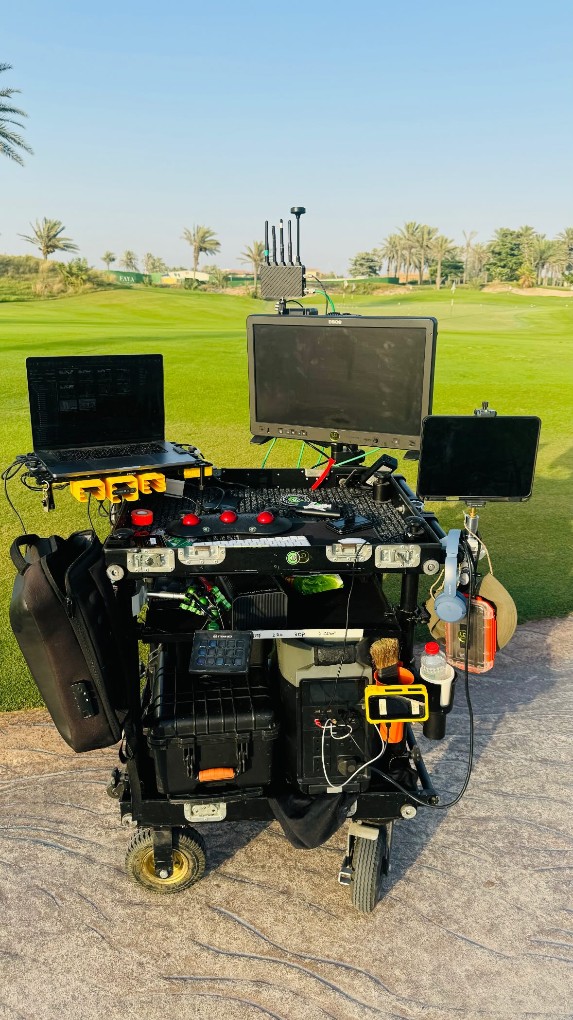 DIT cart on a golf course
