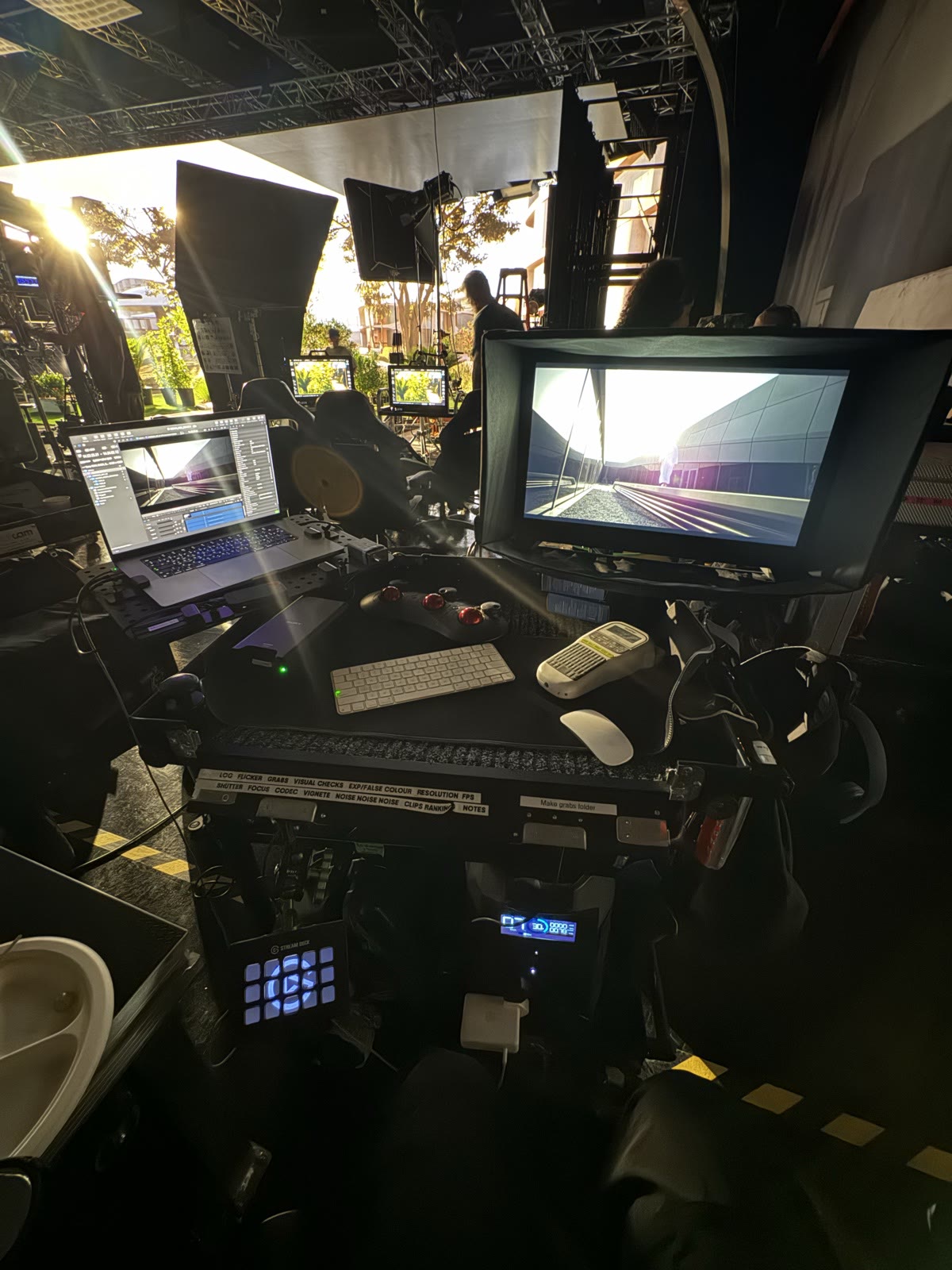 Umair's DIT cart: stage night