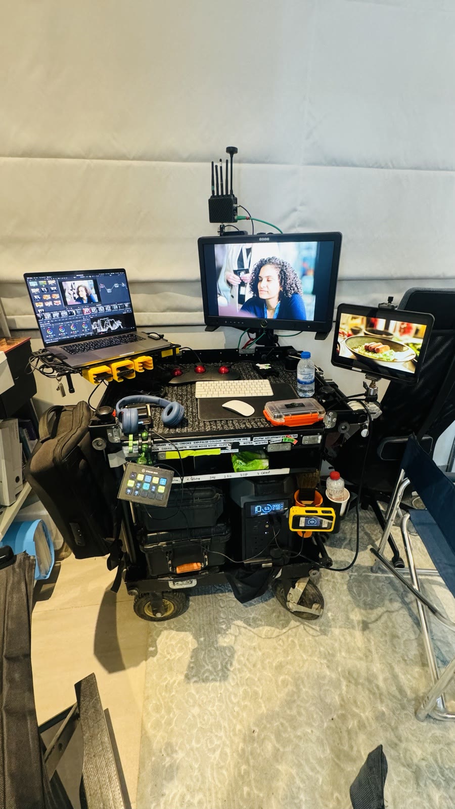 Umair's DIT cart: studio day