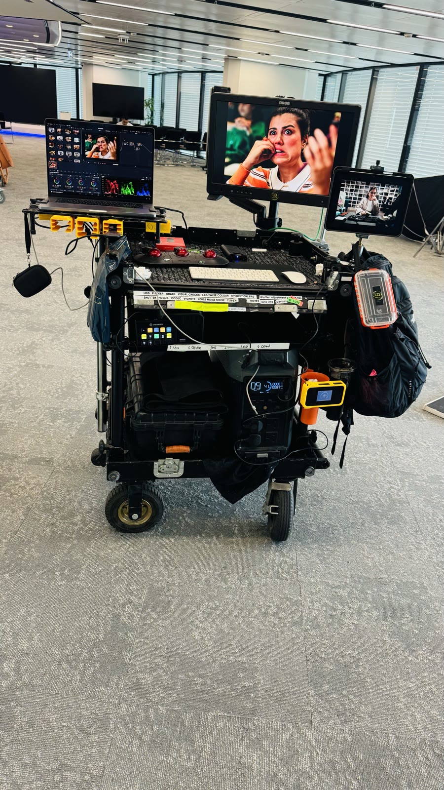 Umair's DIT cart: marble hall
